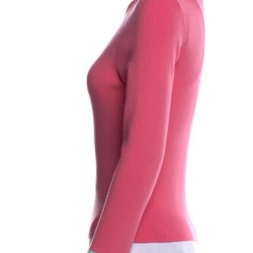 Alice + Olivia Colorblock Pink Sweater - Picture 2 of 4